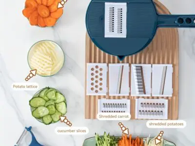 12-In-1 Multi-Functional Vegetable Chopper Carrots Potatoes Manually Cut Shred Slicer Radish Grater Kitchen Tools Vegetable Cutter For Hotel/Commercial