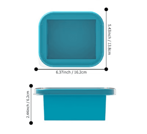 Silicone Mold for Food Storage & Meal Prep-Easy-Release Stackable Meal Prep |Silicone Freezing Tray With Plastic Lid Freezer Container Large