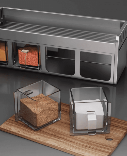 Stainless Steel Kitchen Spice Rack, Modern & Durable Spice Organizer|Organizador De Cocina