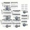 Black-48PCS (24 Lids + 24 Containers)