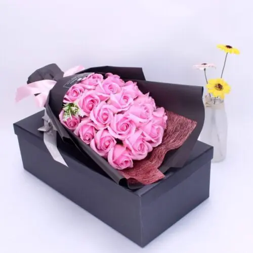 Elegant 18-Piece Soap Rose Bouquet Gift Box – Perfect for Valentine's Day, Mother's Day, Birthdays, Weddings, and Romantic Occasions
