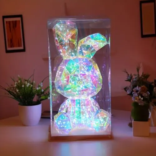 Magic Glowing Rabbit - USB-Powered Party Decor & Glow-in-the-Dark Gift for Kids, Weddings, Birthdays & Holidays