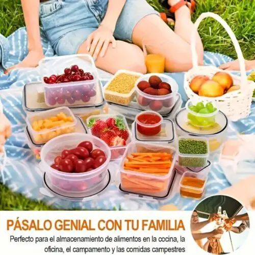 48pcs BPA-Free Food Storage Container Set Airtight Plastic Containers Microwave and Dishwasher Safe Ideal for Pantry and Kitchen Organization