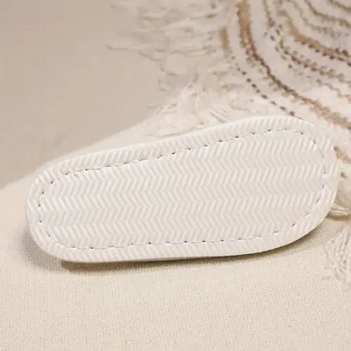 Cozy Heart Pattern Plush Winter Slippers for Women – Warm Indoor/Outdoor Shoes with Non-Slip EVA Sole