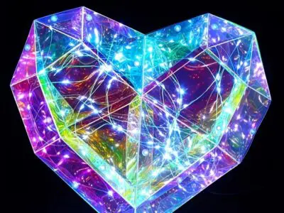 Romantic Heart-Shaped LED Lamp – USB-Powered Freestanding Light for Valentine’s Day & Weddings