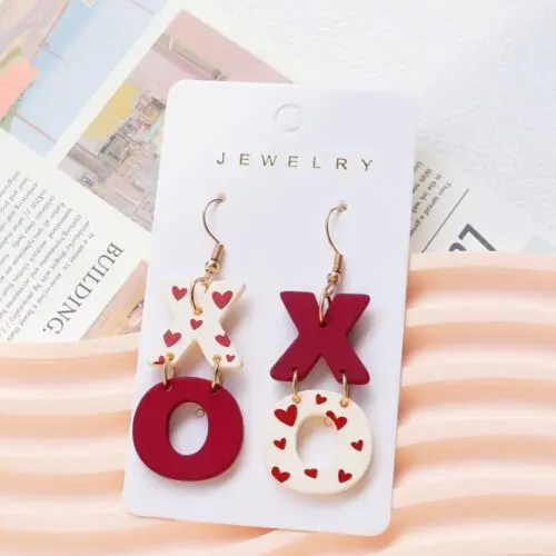 Vintage Style Resin Heart Drop & Dangle Earrings - Iron Ear Needle, Lightweight Pendant Design, Perfect for Everyday Elegance