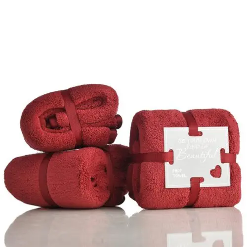 Valentines Day Red Heart Towel - Ultra Absorbent, Soft Polyester, Modern Home Decor & Gift - Image 6
