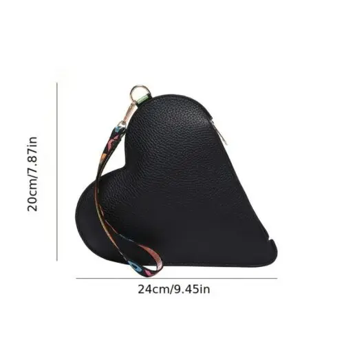Heart-Shaped Mini Handbag & Coin Purse – PU Leather Lipstick Holder, Multicolor Valentine’s Day Gift