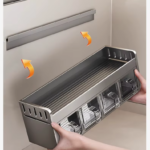Stainless Steel Kitchen Spice Rack, Modern & Durable Spice Organizer|Organizador De Cocina