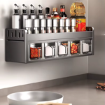 Stainless Steel Kitchen Spice Rack, Modern & Durable Spice Organizer|Organizador De Cocina