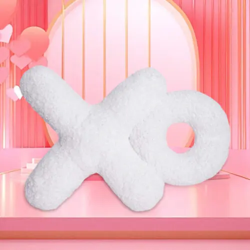 Valentine Sofa Decorative Pillows - LOVE & XO Letter Shapes, Soft Polyester, Perfect for Home and Party Decorations