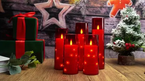 LED Flameless Pillar Candles with Remote - Safe Acrylic Design, Non-Rechargeable Battery, Perfect for Home Decor, Parties, and Gift Giving
