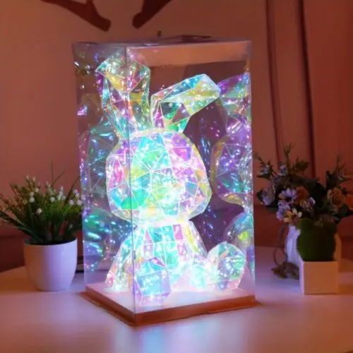 Magic Glowing Rabbit - USB-Powered Party Decor & Glow-in-the-Dark Gift for Kids, Weddings, Birthdays & Holidays