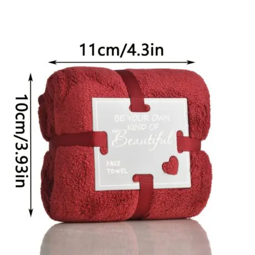 Valentines Day Red Heart Towel - Ultra Absorbent, Soft Polyester, Modern Home Decor & Gift - Image 7