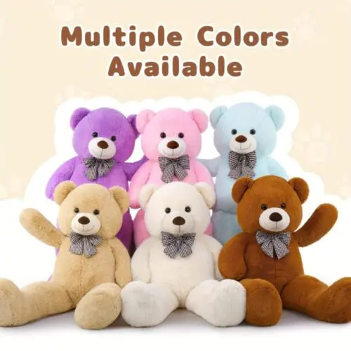 Ivory Giant Teddy Bear - 120cm XXL Plush Toy for Birthday Gifts & Party Decorations, Birthday Gifts For Girls Kids Girlfriend Party Decorations