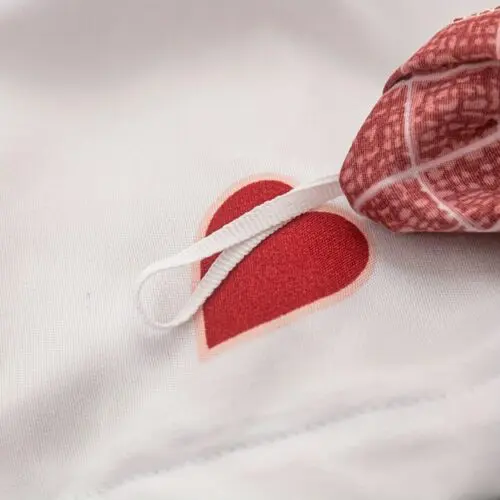 3pcs Duvet Cover Set – Double-Sided Heart Pattern, Soft All-Season Polyester Bedding