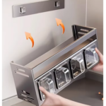 Spice Box Stainless Steel Storage, Waterproof PVC Kitchen Storage, Chemical-Free Storage
