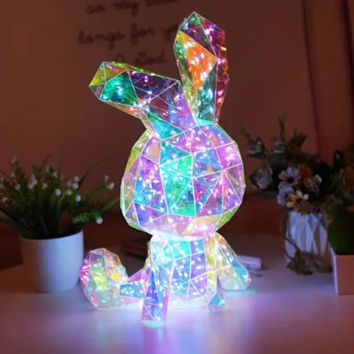 Magic Glowing Rabbit - USB-Powered Party Decor & Glow-in-the-Dark Gift for Kids, Weddings, Birthdays & Holidays
