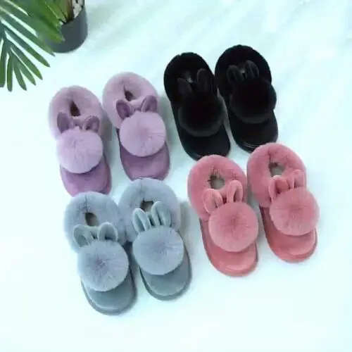 Women’s Fashion Plush Warm Slippers – Soft Winter Indoor Shoes, Comfortable Casual Fabric Design