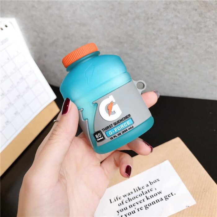 Funny Drink Cans Silicone Wireless Earphone Protective Case Suitable for General and Generation 1, 2 & Pro 3