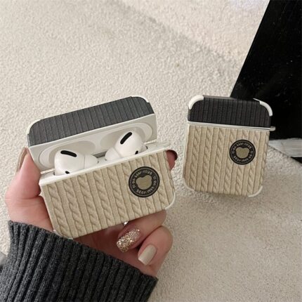 Sweater Pattern Silicone Wireless Earphone Protective Case Suitable for General and Generation 1, 2, Pro, & Pro 3