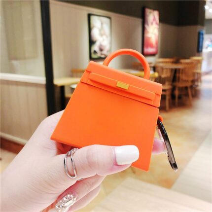 Luxury Purse Silicone Wireless Earphone Protective Case Suitable for General and Generation 1 & 2