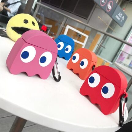 Playful Ghost Game Cartoon Silicone Wireless Protective Case Suitable for General and Generation 1 & 2