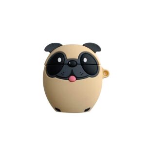 Cute Pug Dog Silicone Soft Protective Sleeve For Earphones