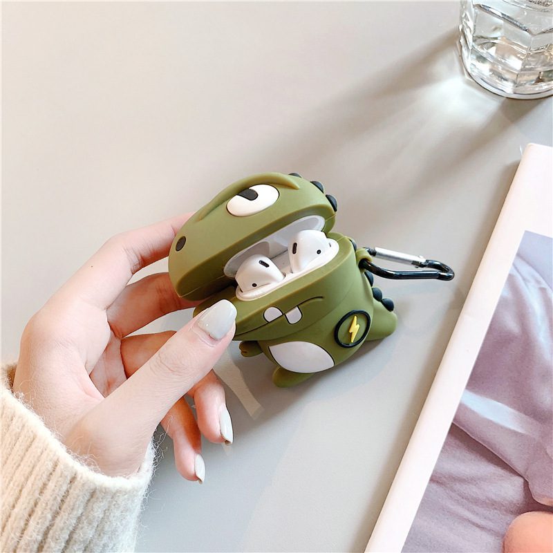 Fantasy Dinosaur Silicone Wireless Earphone Protective Case Suitable for General and Generation 1, 2 & Pro 3