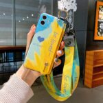 Adorable Phone Case with Wristband in Watercolor, Elegant Phone Cases