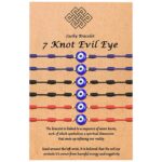 Evil Eye 6-Pack of Blue Eye Braided Adjustable Bracelets