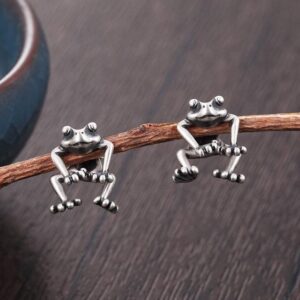 Playful Froggy Delights: Women's and Girls' Stud Earrings