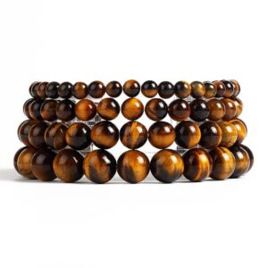 Natural Stone Bracelet Fashion Tiger Eyes Men Minimalist Beaded