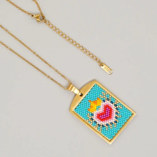 Boho Design for Women: Evil Eye Necklace Cross Pendant, Miyuki Beaded Choker Necklace Gift for Friends