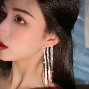 Elegance in Motion: Long Tassel Statement Earrings