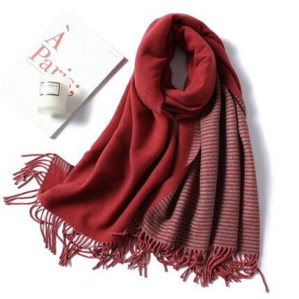 Elevate Your Winter Style with Fashionable Striped Shawls