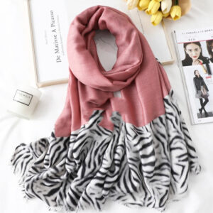 Stylish Unisex Leopard Print Cotton Scarf – Long and Casual Gauze Design