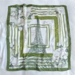 Fashionable All-Match Silk Square Scarf in a Thin Section