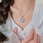 Lovely Moonstone Necklace Girl Necklace Novelty Jewelry