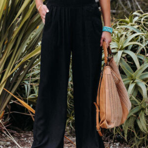 Relaxed Wide-Leg Casual Trousers