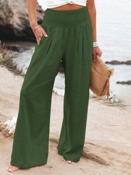 Relaxed Women’s Wide-Leg Casual Trousers