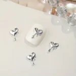 10pcs 3D Heart Nail Charms | Stylish DIY Nail Art Jewelry for a Touch of Love