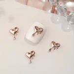 10pcs 3D Heart Nail Charms | Stylish DIY Nail Art Jewelry for a Touch of Love