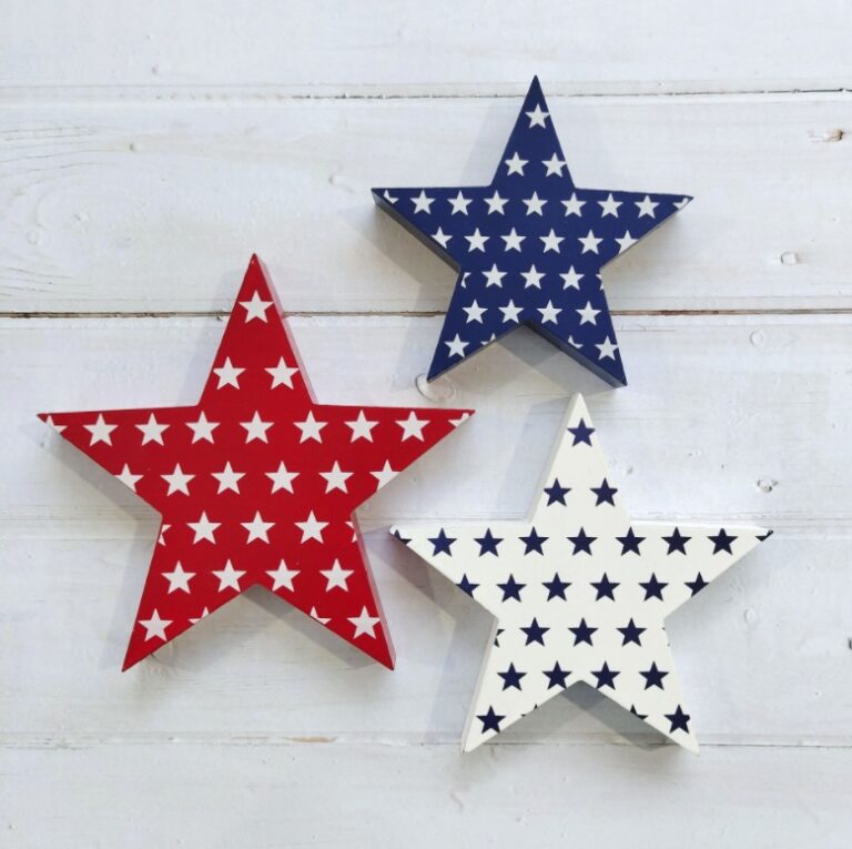 American Independence Day Wooden Decorations – Creative Desktop Décor for American National Day and Home Décor