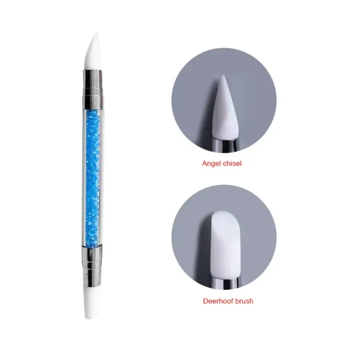 Silicone Nail Sculpting Pen - DIY Nail Art Tool for Sculpting, Embossing, and Designing Nails
