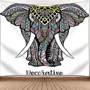 Bohemian Elephant Tapestry Wall Hanging