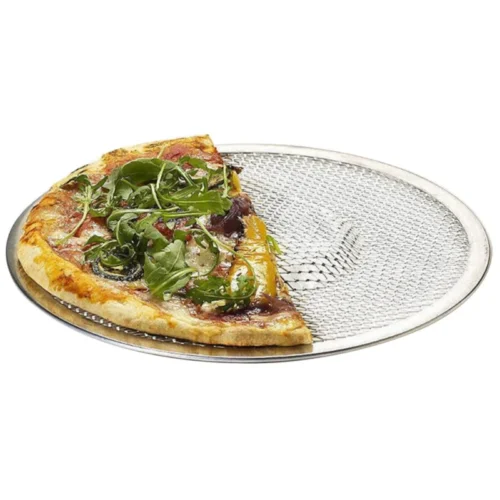 Seamless Aluminum Pizza Screen - Non-Stick Baking Tray for Perfect DIY Pizza