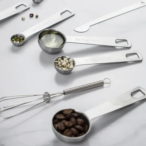 Stainless Steel Measuring Spoons Set for Cooking and Baking