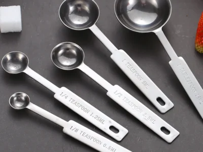 UPORS Premium Stainless Steel Measuring Cups and Spoons Set