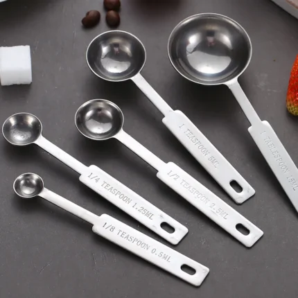 UPORS Premium Stainless Steel Measuring Cups and Spoons Set - Stackable Kitchen Measuring Spoon Set for Accurate Measurements